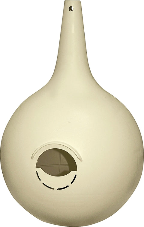Heath 30008/30008R Bird House, 17-1/4 in W, 14-1/4 in D, 9-1/2 in H, Gourd, Plastic, Almond