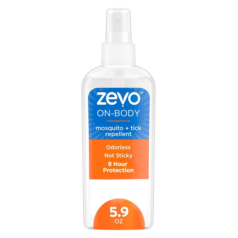 Zevo 810121290177 On-Body Mosquito and Tick Repellent, 5.9 oz Bottle ...