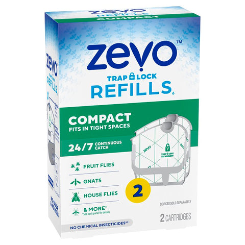 Zevo 810121291167 Compact Flying Insect Trap Refill, Solid, Sweet, Clear