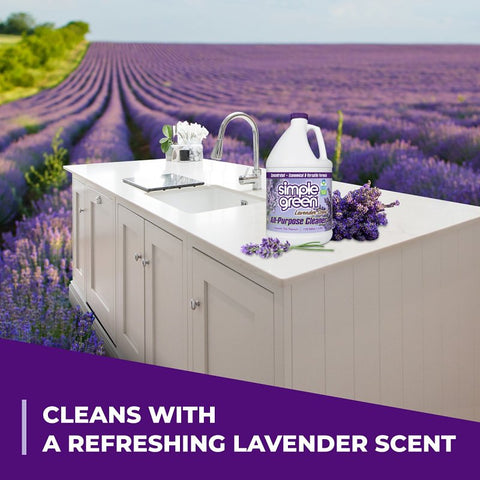 Simple Green 1610000600128 All-Purpose Cleaner, 1 gal Jug, Liquid, Lavender, Purple