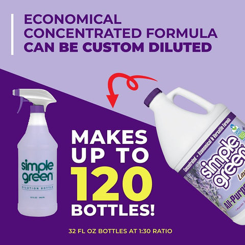 Simple Green 1610000600128 All-Purpose Cleaner, 1 gal Jug, Liquid, Lavender, Purple