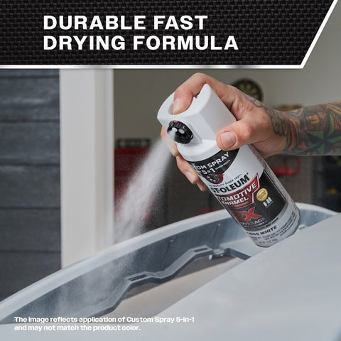 Rust-Oleum Automotive 394895 2X Automotive Enamel with Custom 5-in-1 Spray, Gloss, Clear, 12 oz, Aerosol Can