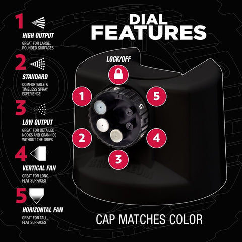 Rust-Oleum Automotive 394896 2X Automotive Enamel with Custom 5-in-1 Spray, Flat, Black, 12 oz, Aerosol Can