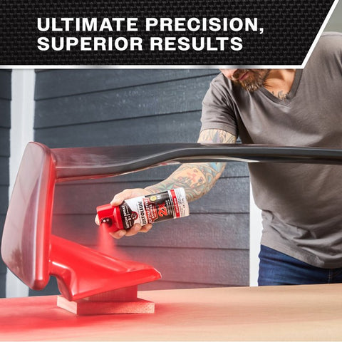 Rust-Oleum Automotive 394898 2X Automotive Enamel with Custom 5-in-1 Spray, Gloss, Red, 12 oz, Aerosol Can