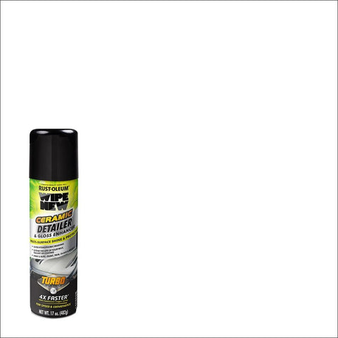 Wipe New 393327 Ceramic Detailer and Gloss Enhancer with Turbo Spray System, 17 oz Aerosol, Liquid, Solvent Like
