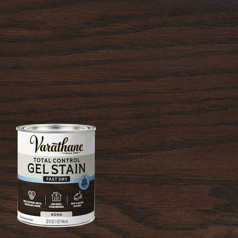 Varathane 394749 Total Control Stain, Kona, Gel, Paste, 1 qt, Pack of 2