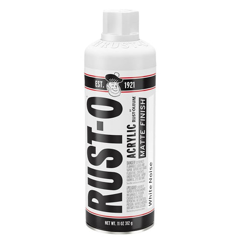 Rust-Oleum Rust-O 392198 Artist Paint, Matte, White Noise, 11 oz Aerosol Can