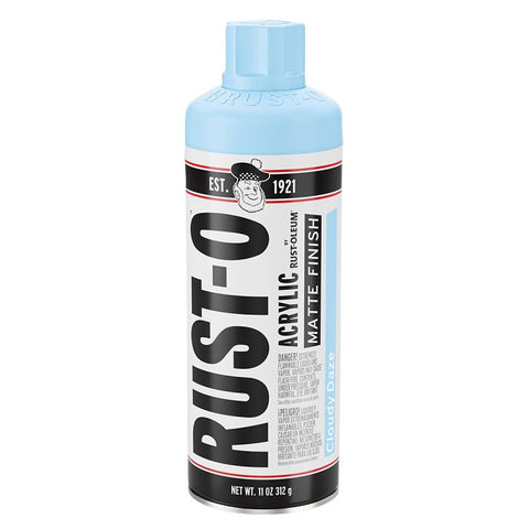 Rust-Oleum Rust-O 392199 Artist Paint, Matte, Cloudy Daze, 11 oz Aerosol Can