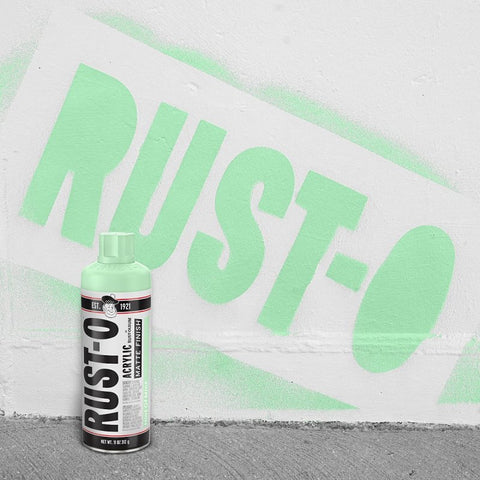 Rust-Oleum Rust-O 392205 Artist Paint, Matte, Hint of Mint, 11 oz Aerosol Can