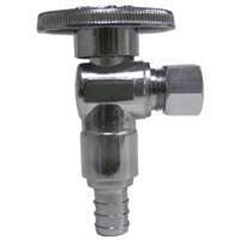 Plumb Pak PP2882LF/PBQT250 Stop Valve, 1/2 x 3/8 in Connection, PEX x Compression, Manual Actuator, Brass Body