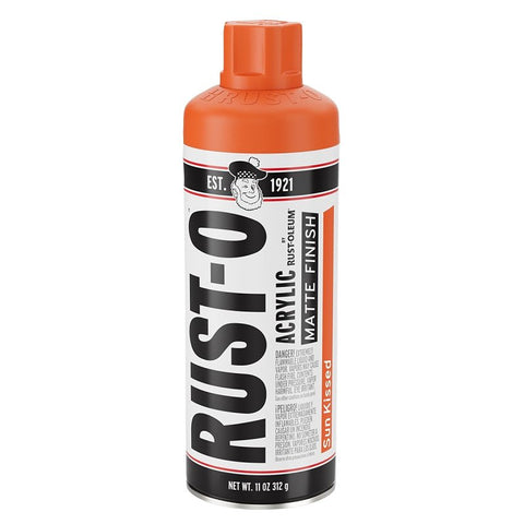 Rust-Oleum Rust-O 392211 Artist Paint, Matte, Sun Kissed, 11 oz Aerosol Can