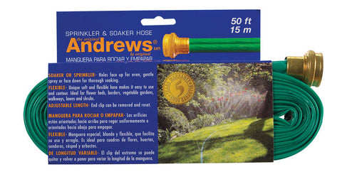 Andrews 1 in. Dia. x 50 ft. L Sprinkler Hose Kink Resistant
