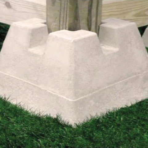 Natural Concrete HBLK Deck Pier Block, 11.5 in L, 7.5 in W, 8.5 in H, Concrete, Pack of 80