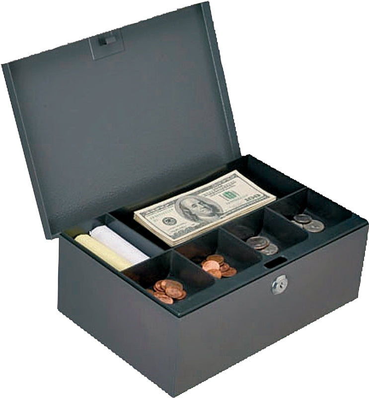 Prosource Storage Box ProSource TS814-3L Cash Box, 11-1/2 L x 7-5/8 W x 4-3/8 H in Exterior ...