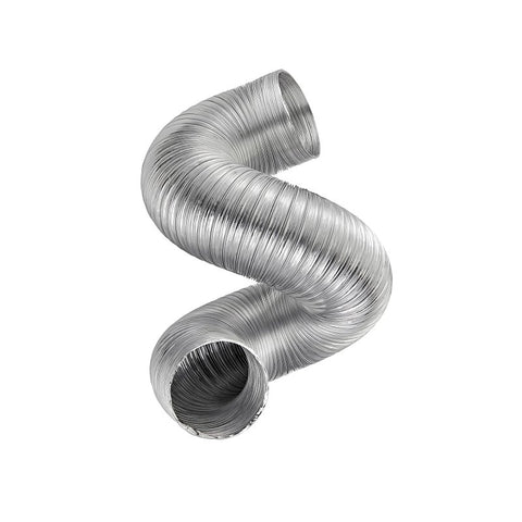 Lambro 302UL Semi-Rigid Transition Duct, 4 in, 8 ft L, Aluminum