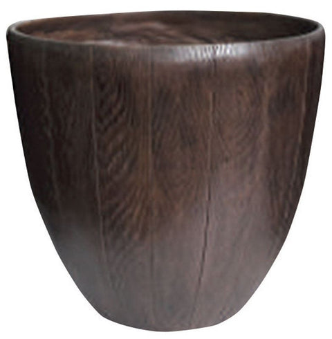 Southern Patio 14.53 in. H x 15 in. W Brown Resin Woodgrain Planter