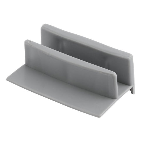 Prime-Line M 6192 Bottom Guide, Sliding, Plastic, Gray
