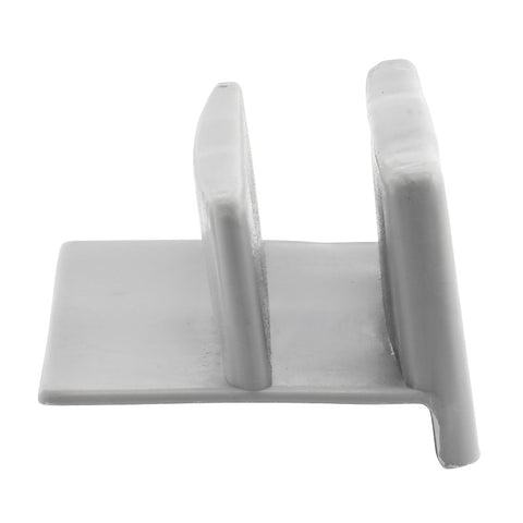 Prime-Line M 6192 Bottom Guide, Sliding, Plastic, Gray