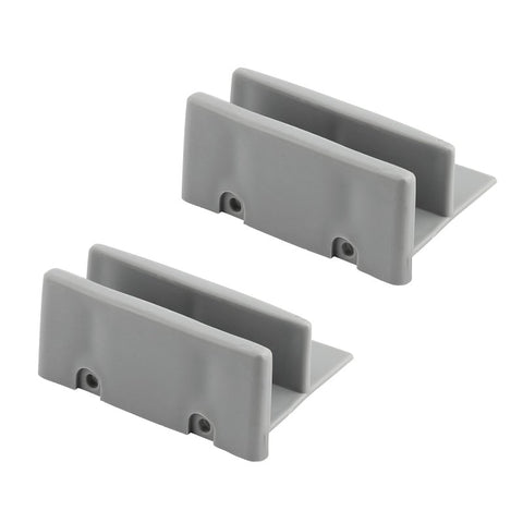 Prime-Line M 6192 Bottom Guide, Sliding, Plastic, Gray