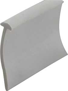 Prime-Line M 6230 Shower Door Bottom Seal, Half-Round, Vinyl, Black, Pack of 6