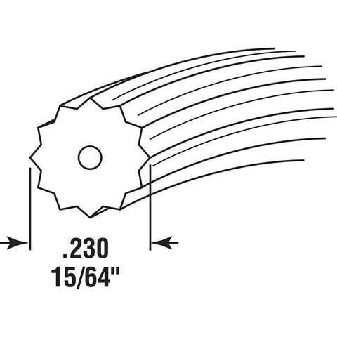 Make-2-Fit P 7644 Screen Retainer Spline, 0.230 in D, 25 ft L, Vinyl, Gray, Round