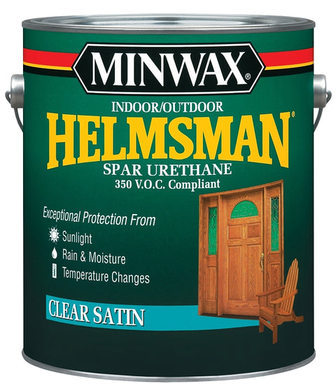 Minwax Helmsman 132200000 Spar Urethane Paint, Satin, Liquid, 1 gal, Pail, Pack of 2