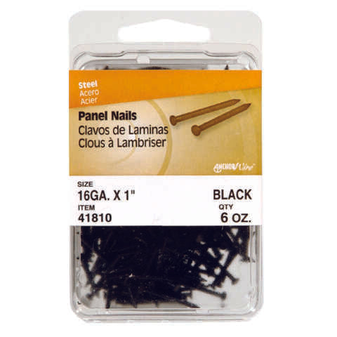 HILLMAN 1 in. Panel Steel Nail Flat Head, Pack of 5