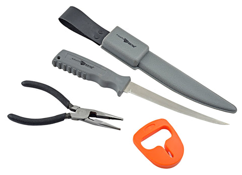 Calcutta SBFCP-1 Combo Pack, 4-Piece, High Carbon Steel/Rubber/Stainless Steel