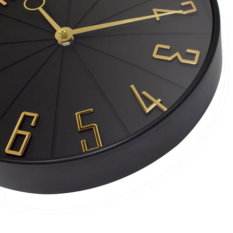 Westclox 32256 Clock, Round, Black Frame