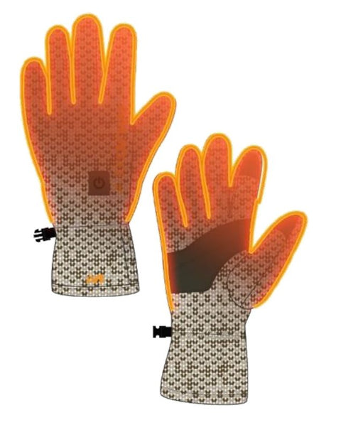 Muddy Nucleus Series HT-MGLV-CL-M Midweight Heated Gloves, M, Polyester, Brown Clay