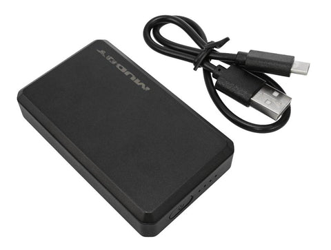 Muddy Nucleus Series HT-BATT-3.7V-2PK Rechargeable Power Bank, ABS, Black