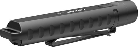 Coast KL50R Flashlight, Zithion Battery, 200 Lumens (High), 55 Lumens (Low), 400 Lumens (Turbo), Fixed, Flood Beam