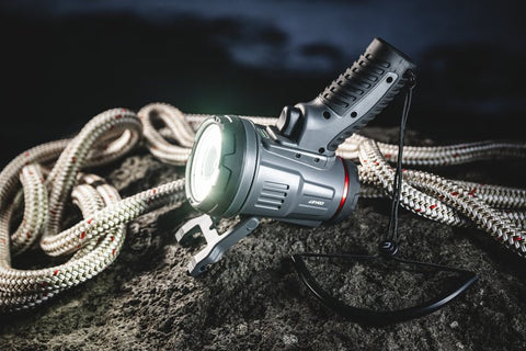 Coast LS50R Spotlight, 2-Lamp, LED Lamp, 5000 Lumens, Polymer Fixture, Black Fixture