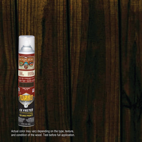 Ready Seal 401758 Stain With Turbo Spray System, Smooth, Burnt Hickory, 24 oz, Aerosol Can, Pack of 6