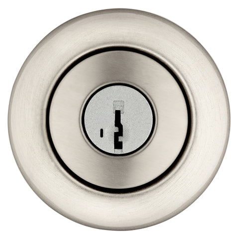 Kwikset 400CV 15 RCAL RCS Entry Knob, Satin Nickel, Brass, KW1 Keyway, 3 Grade
