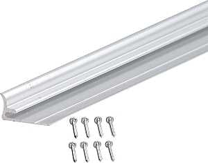 M-D 70045 Series Cove Moulding with Nail, 96 in L Dimensions, Aluminum, Silver