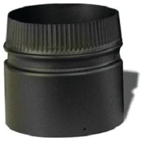Selkirk DSP6P6-1 Stove Pipe, 6 in ID x 6-1/2 in OD Dia, 6 in L, Aluminized Steel/Stainless Steel, Black