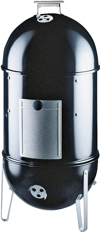 Weber Smokey Mountain Cooker 721001 Charcoal Smoker, 19 in W, 41 in H, 21 in D, Charcoal, Steel, Black
