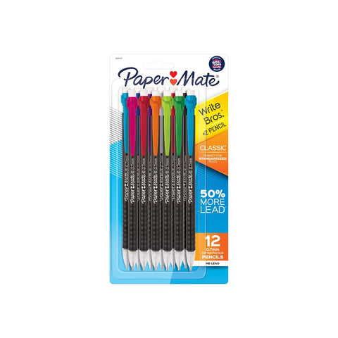 Paper Mate Write Bros 2096307 Classic Mechanical Pencil, #2 Lead, HB Lead, Polymer Barrel