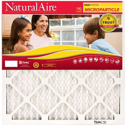 NaturalAire 20 in. W X 30 in. H X 1 in. D Synthetic 10 MERV Pleated Microparticle Air Filter 1 pk, Pack of 6