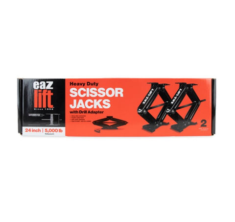 eaz lift 48820 Scissor Jack, 5000 lb Lifting, 23-3/4 in OAH, Steel