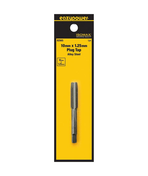Isomax 82565 Tap, M10x1.25 Thread, Plug Chamfer, Tungsten Steel