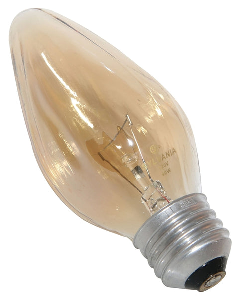 Sylvania 13986 Incandescent Lamp, 40 W, F15 Lamp, Medium E26 Lamp Base, 335 Lumens, 2850 K Color Temp, Pack of 6