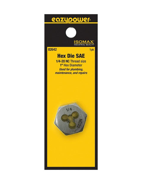 Isomax 82642 Fractional Die, 1/4-20 Thread, NC Thread