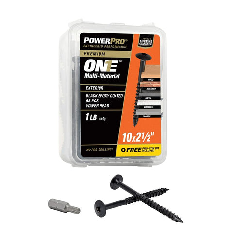 XBX-BLACK EXT ONE SCREW WAFER