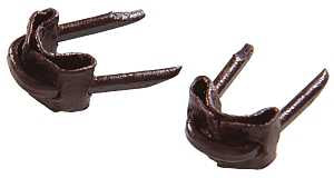 Hillman 122652 Staple, 1/2 in L Leg, Steel, 25/PK, Pack of 6