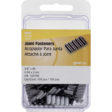 Hillman 122706 Joint Fastener, #5, Steel, Bright, Pack of 5