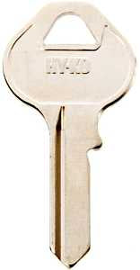 Hy-Ko 11010M11 Key Blank, Brass, Nickel, For: Master Locks and Padlocks, Pack of 10