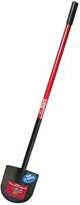 BULLY Tools 92702 Caprock/Pony Shovel, 9 in W Blade, 12 ga Gauge, Steel Blade, Fiberglass Handle, Long Handle