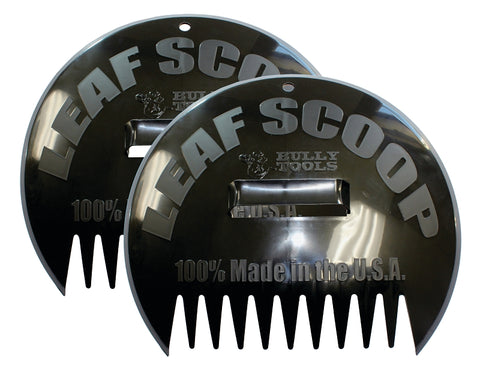 BULLY Tools 1000 Leaf Scoop, 12-1/2 in L, 14-5/8 in W, Polymer Blade, Polypropylene Handle
